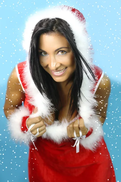 The daughter of santa claus is sexy — Stock Photo, Image