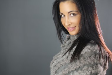 Bir kat ile güzel kadın