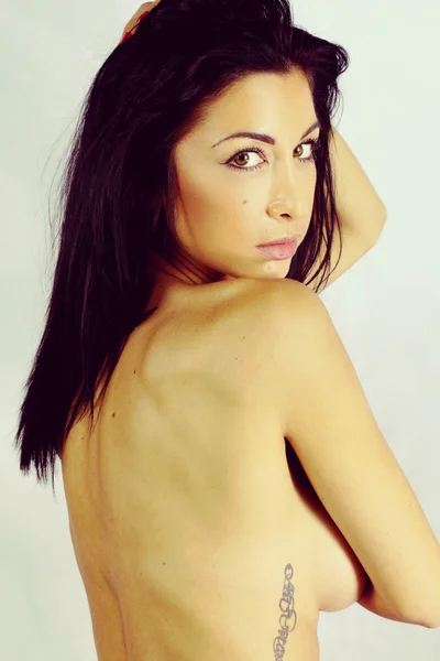 Beautiful topless woman — Stock Photo, Image