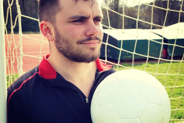 Joven jugador de fútbol — Foto de Stock