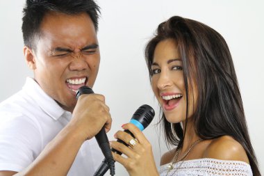 karaoke duet clipart