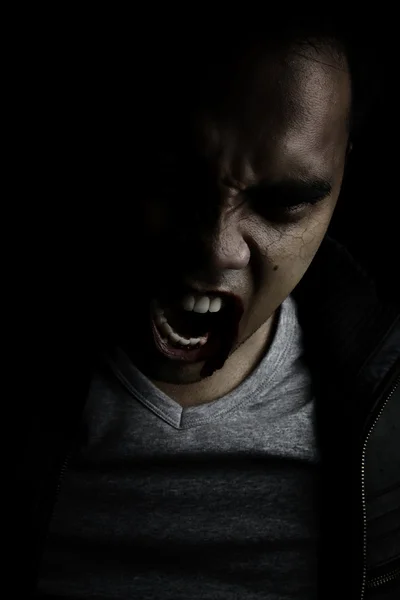 Vampiro gritando de raiva — Fotografia de Stock