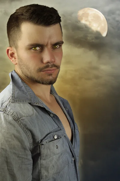 Young werewolf - young brown guy