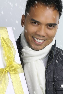 Noel zamanı - gülen adam