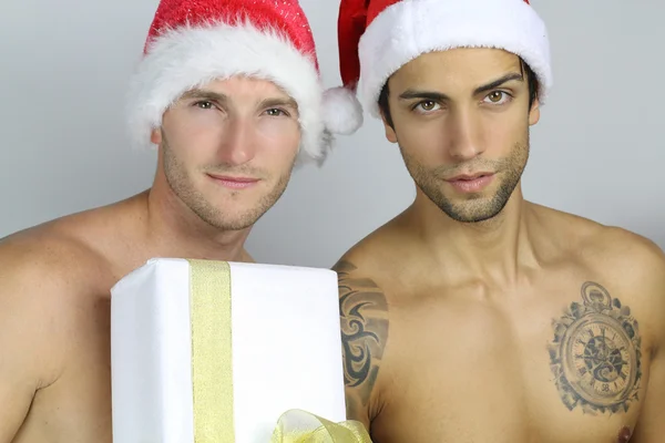 Deux santa claus sexy — Photo