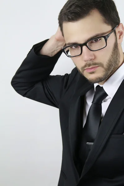 Schöner Mann mit Brille — Stockfoto