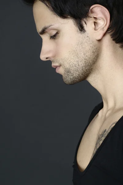 Side face of an handsome man — Stock Photo, Image