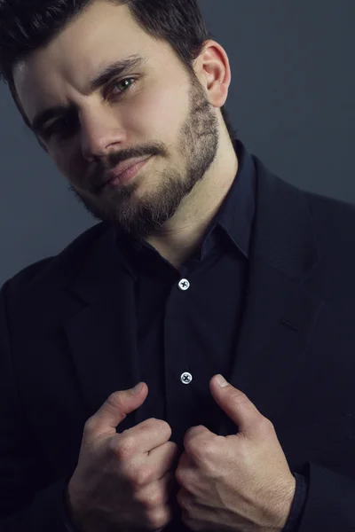 Fashion guy wearing a suit — Stock Photo, Image