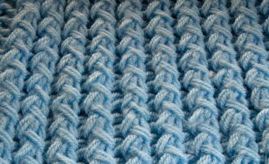 Mavi örgü kumaştan arka plan, eski tarz