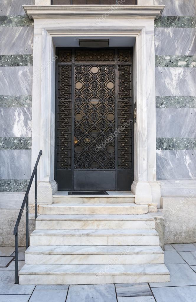 Front Door With Marble Steps Stock Photo C Mtv2020 118031606