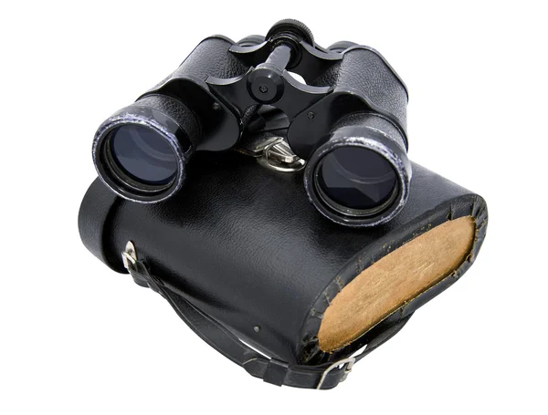 Binoculars horizontal and box — Stock Photo, Image