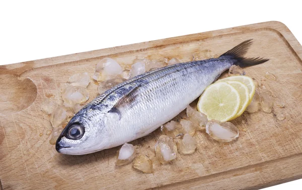 Fischbude mit Zitrone — Stockfoto