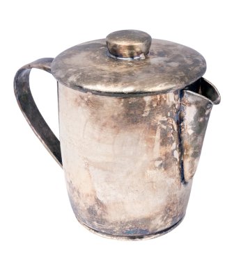 Retro gümüş teapo