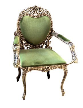 Altın Klasik stil tekli koltuk kanepe vintage odası