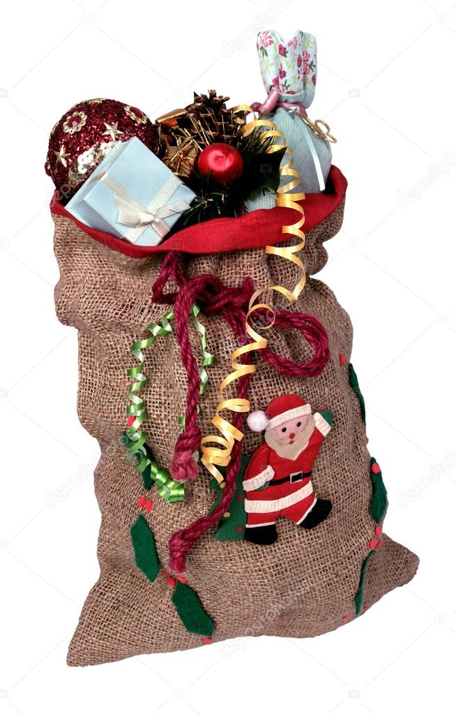 bag with gifts Santa Claus