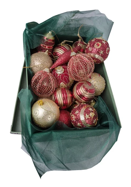 Yeşil kutu Noel oyuncaklar