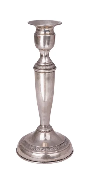 Candelabro de plata sin velas — Foto de Stock