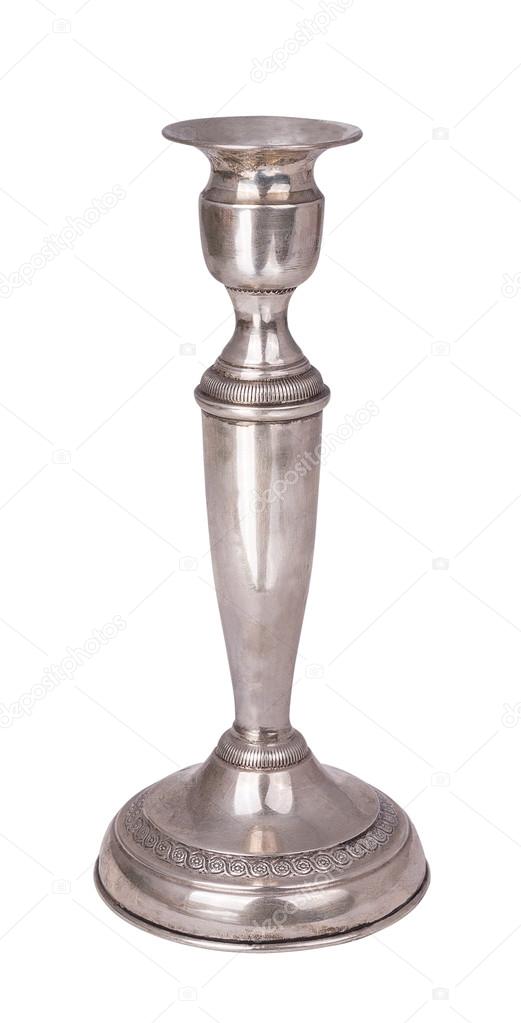 silver candlestick without candles