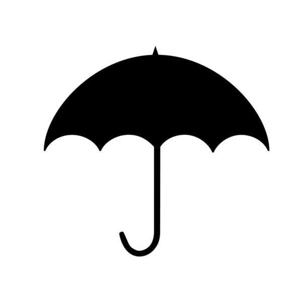 Silhouette de parapluie — Image vectorielle