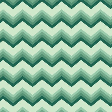Yeşil chevron desen