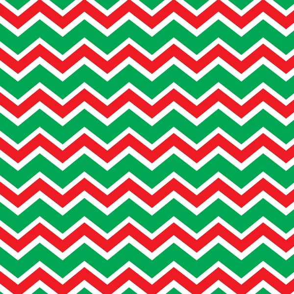 Chevron de vacances rouge et vert — Image vectorielle