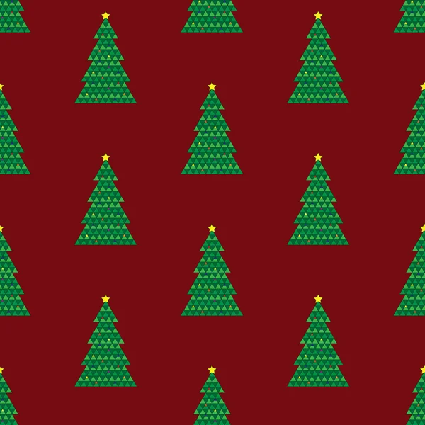 幾何学的なクリスマス ツリーの背景色 — ストックベクタ