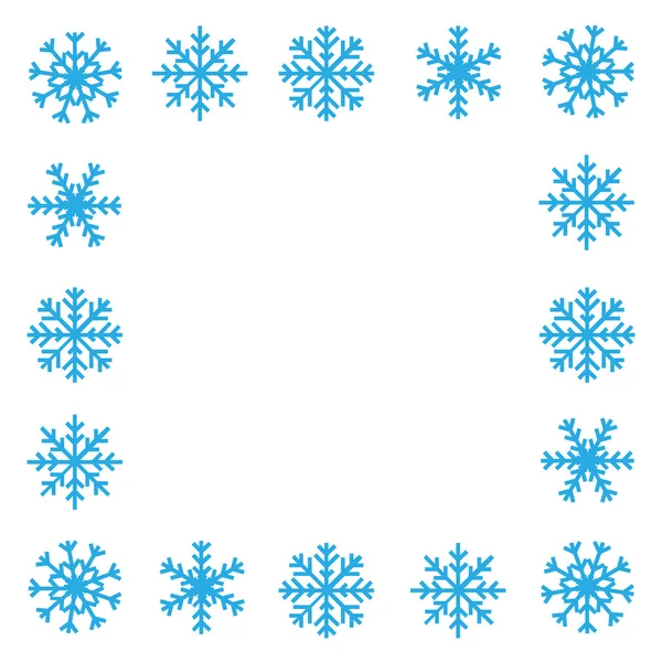 Snowflake border — Stock Vector