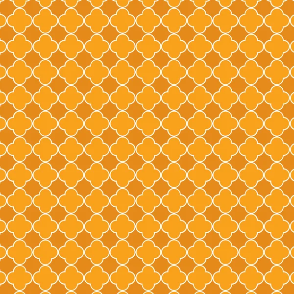 Πορτοκαλί Τετράφυλλος μοτίβο — Διανυσματικό Αρχείο