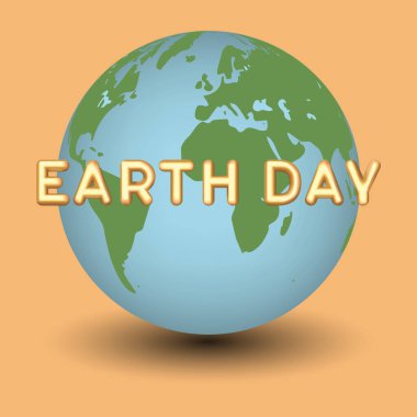 Dünya Günü vektör illüstrasyonu. Gezegeni kurtarıyorum. Web siteleri için izole vektör illüstrasyonu, mobil, sosyal poster, gezegeni kurtarma temalı pankart. Renkli arkaplanda sayfa şablonu indiriliyor.