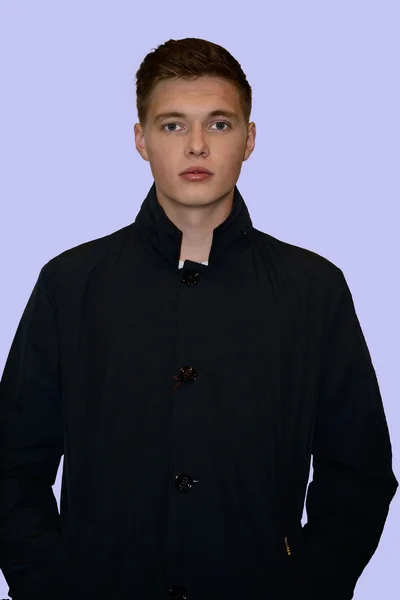 Male model in coat — Stock Photo, Image