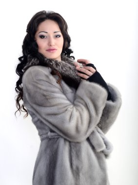 kürklü kadın modeli