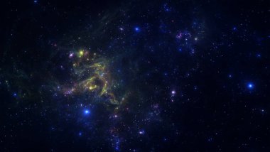 yıldız ile derin uzay Bulutsusu.