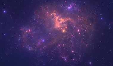 yıldız ile derin uzay Bulutsusu.