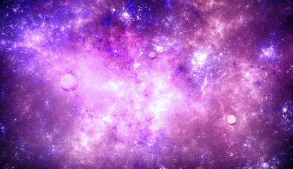 Deep space nebula with stars — Stock Photo, Image