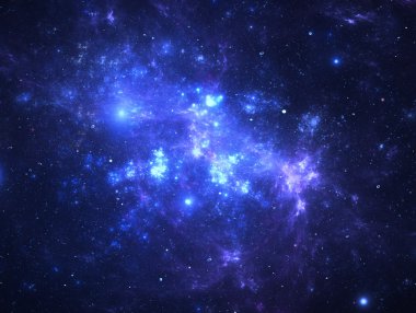 Karanlık derin uzay starfield