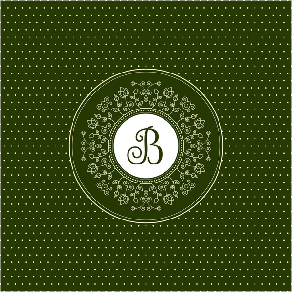 Vector logo template with monogram for boutique, fashion, cafe, restaurant, shop, hotel, garden center.