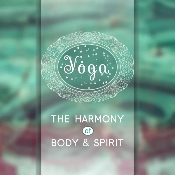 Nom du studio de yoga — Image vectorielle