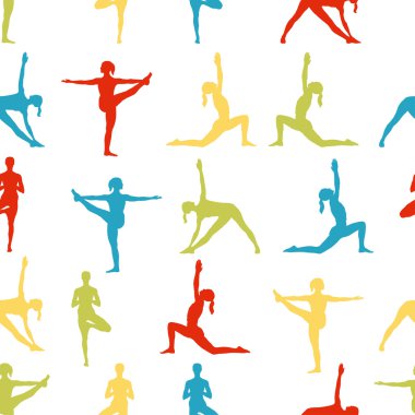 Yoga sorunsuz arka plan teşkil etmektedir..