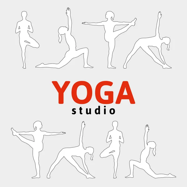 Yoga illustration — Stock Vector
