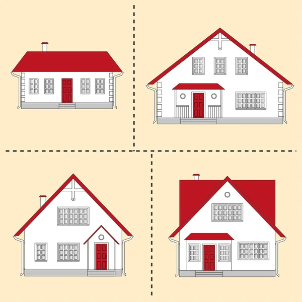 Proyectos de vivienda — Vector de stock