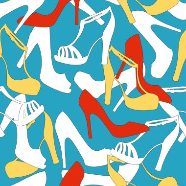 arka plan ile kadın ayakkabı.