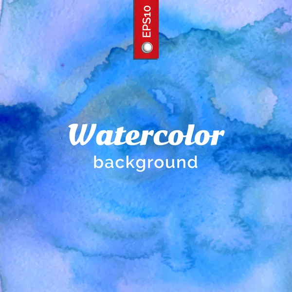 Blauwe aquarel behang — Stockvector