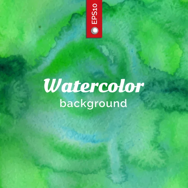 Groene aquarel behang — Stockvector