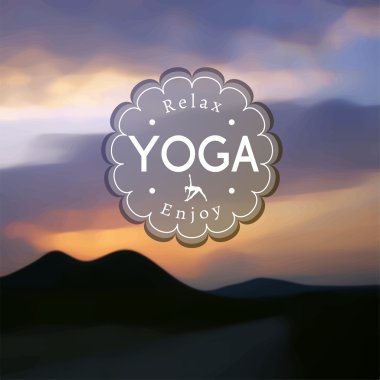 Adı üzerinde bulanık bir yoga stüdyosu