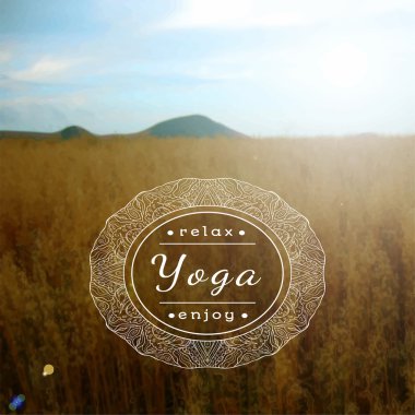 Yoga sınıfı için poster