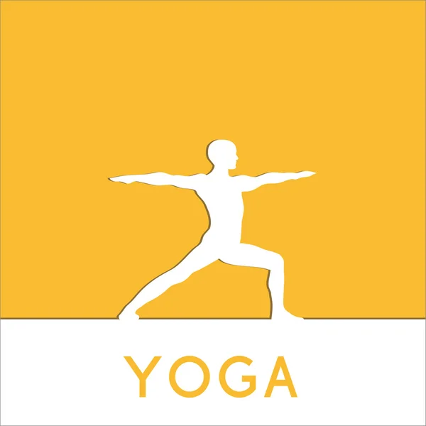 Booklet design for yoga studio — Stock Vector