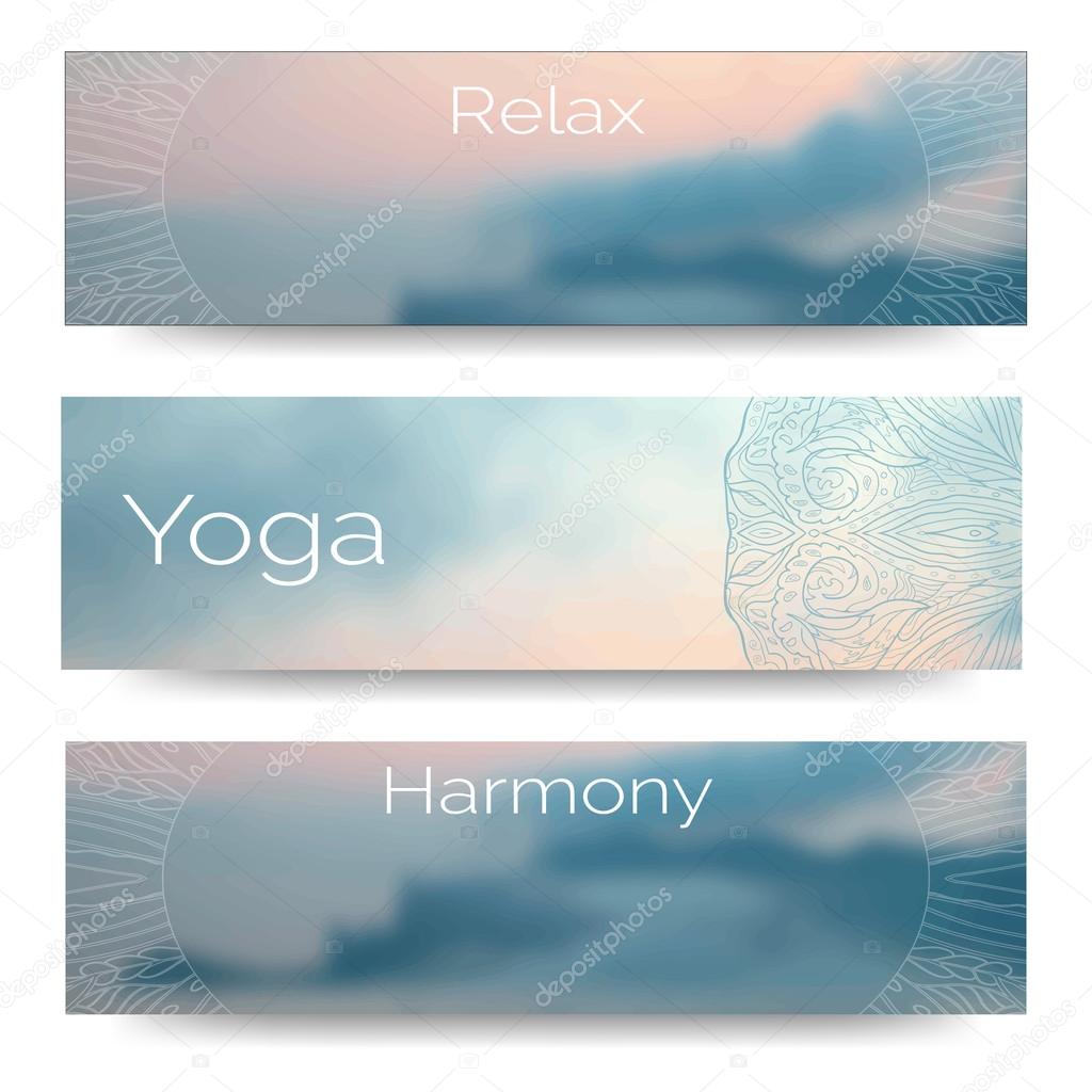 Banner design for yoga studio