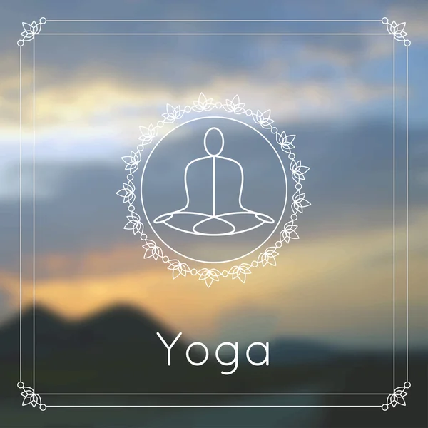 Illustrazione di Yoga vettoriale . — Vettoriale Stock