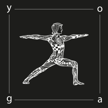 Yoga yapan adam.