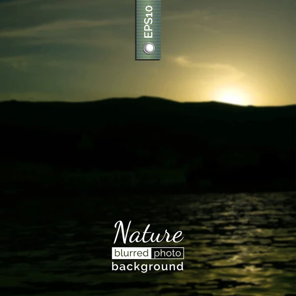 Foto fundo com a natureza — Vetor de Stock